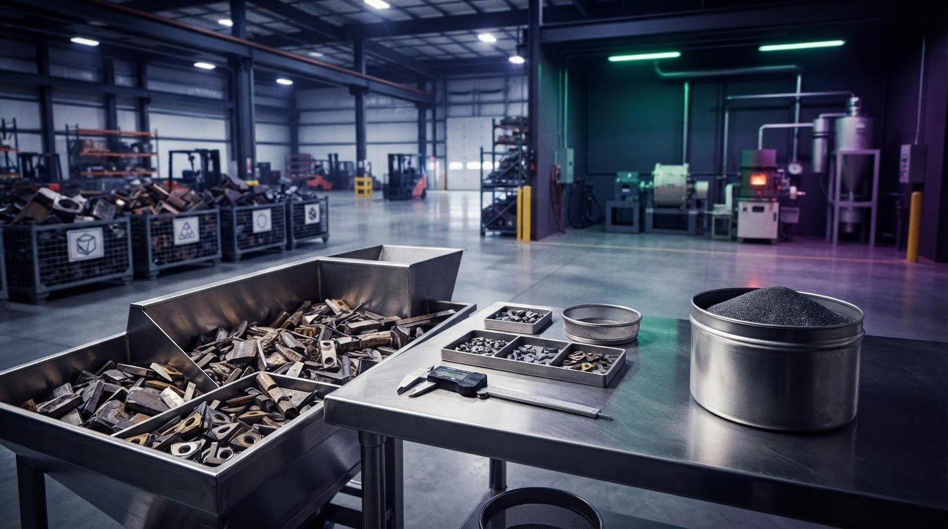 Industrial Carbide Scrap Feedstock for Powder Metallurgy Manufacturing