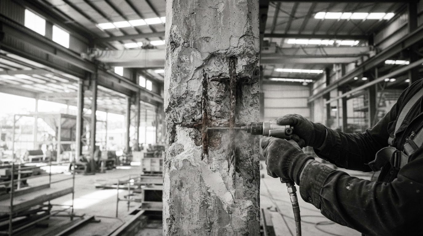 Industrial Concrete Cancer Signs, Removal and Repair