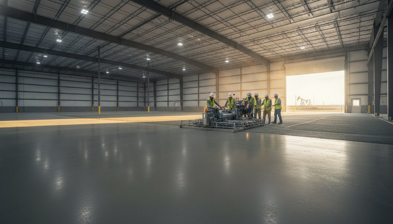 Industrial Concrete Slab Contractor: Engineering High-Load Floors for Texas Developments