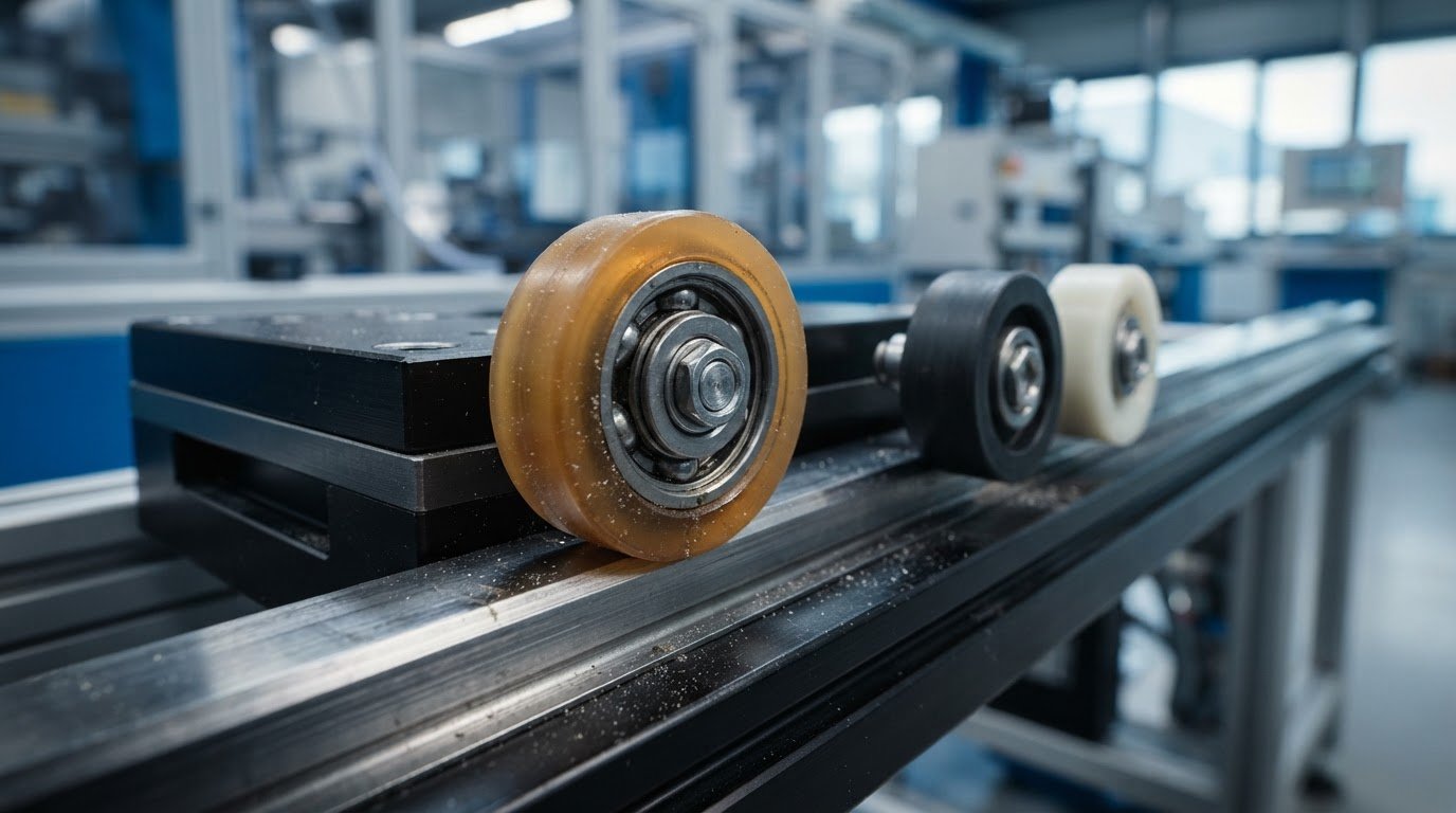 Industrial guiding rollers: material choices, wear and maintenance