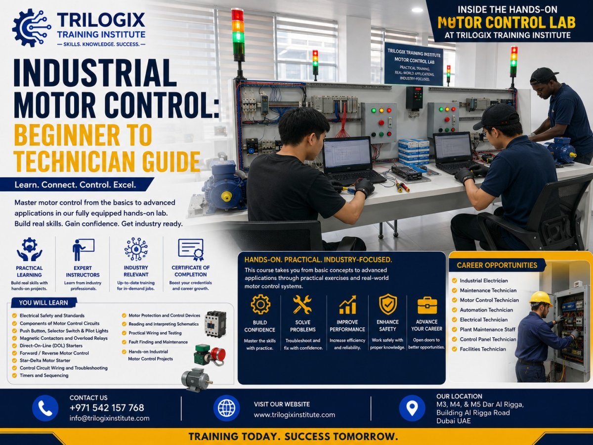 Inside the Hands-On Motor Control Lab at Trilogix Training Institute