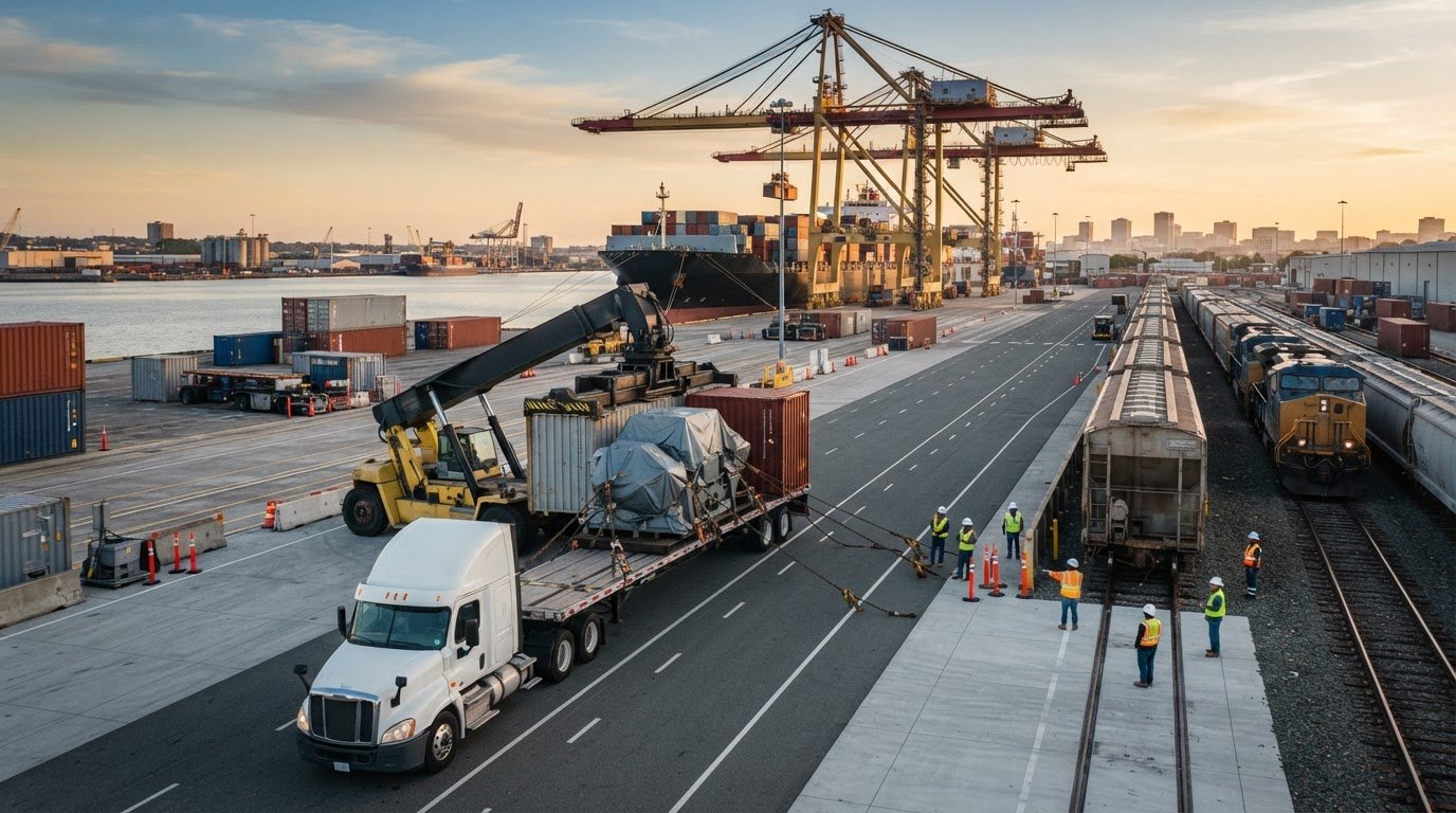 Industrial Transloading Services: How Specialized Cargo Moves Between Modes