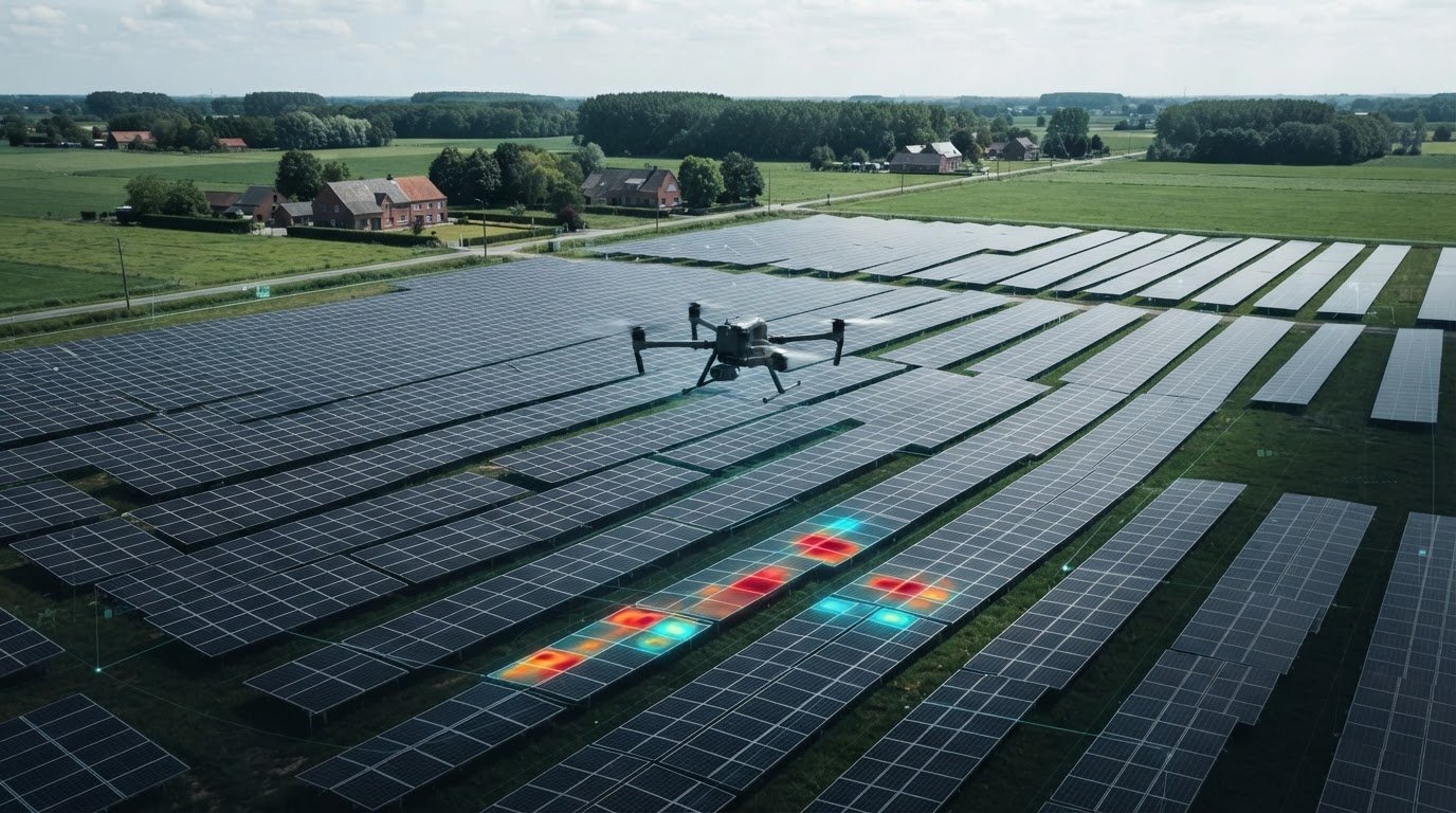 Infrarood inspectie van een zonnepark: gids voor maximaal rendement