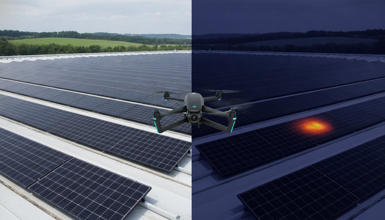 Inspectie van zonnepanelen op defecten: hotspots en verborgen schade opsporen