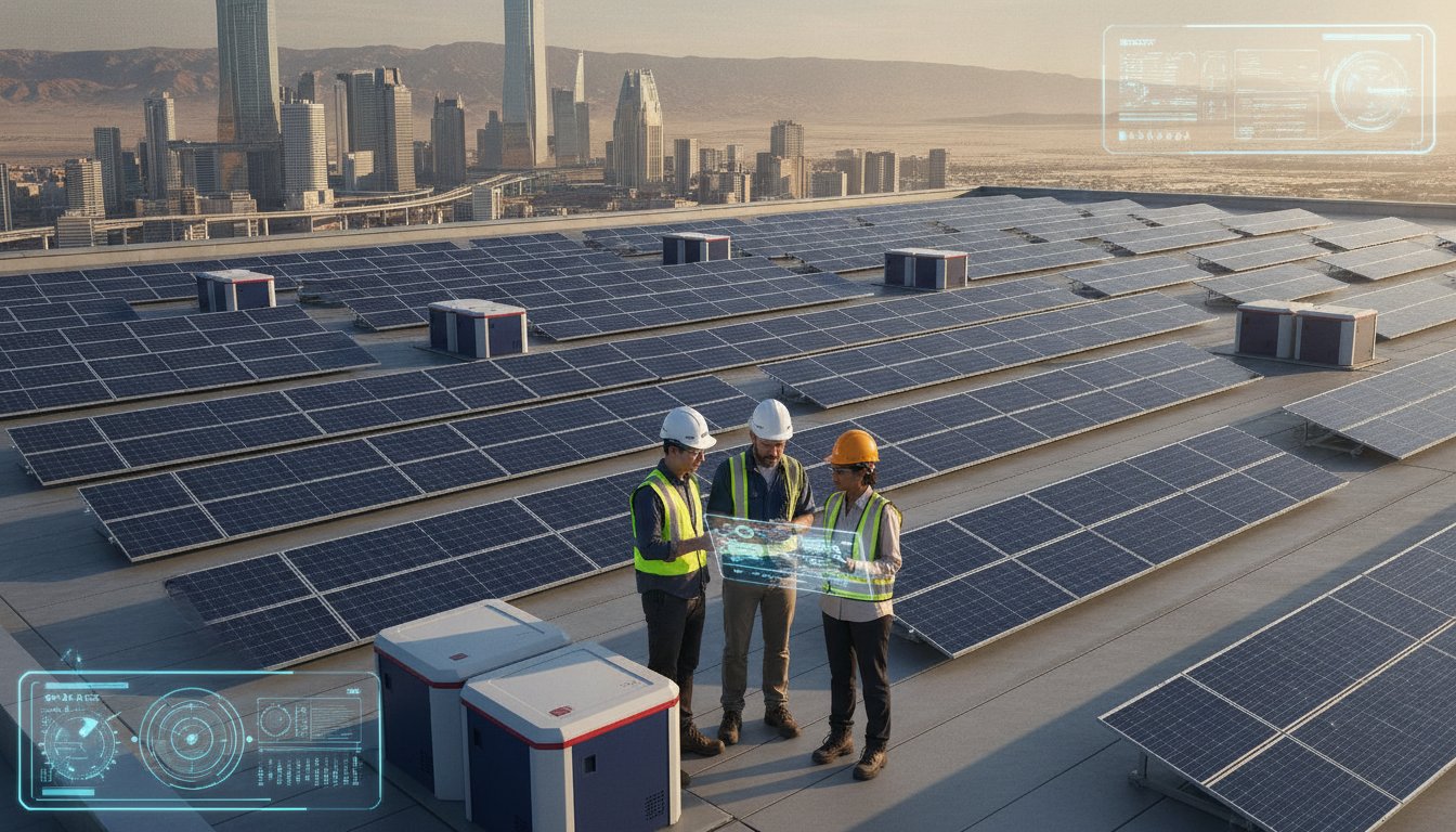 Integrating HJT Solar Panels with Battery Storage for Industrial Use: The 2026 Efficiency Standard