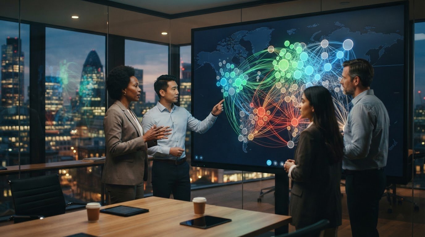 Interactive Market Correlation Map for Comparing Asset Relationships
