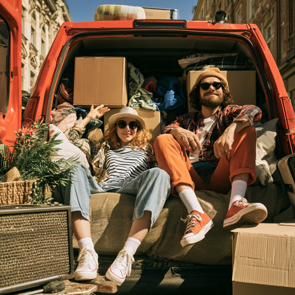 Professional international removal service transporting furniture and household belongings across Europe