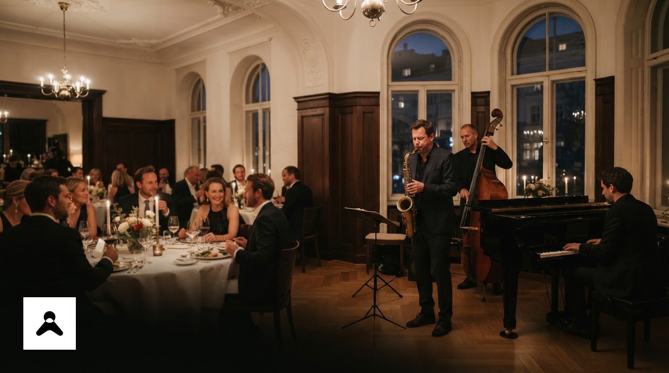 Jazzband für Dinner-Partys, Empfänge und Bankette