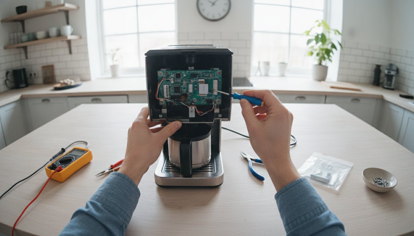Kaffemaskine varmer ikke? Guide til fejlfinding og reparation ☕