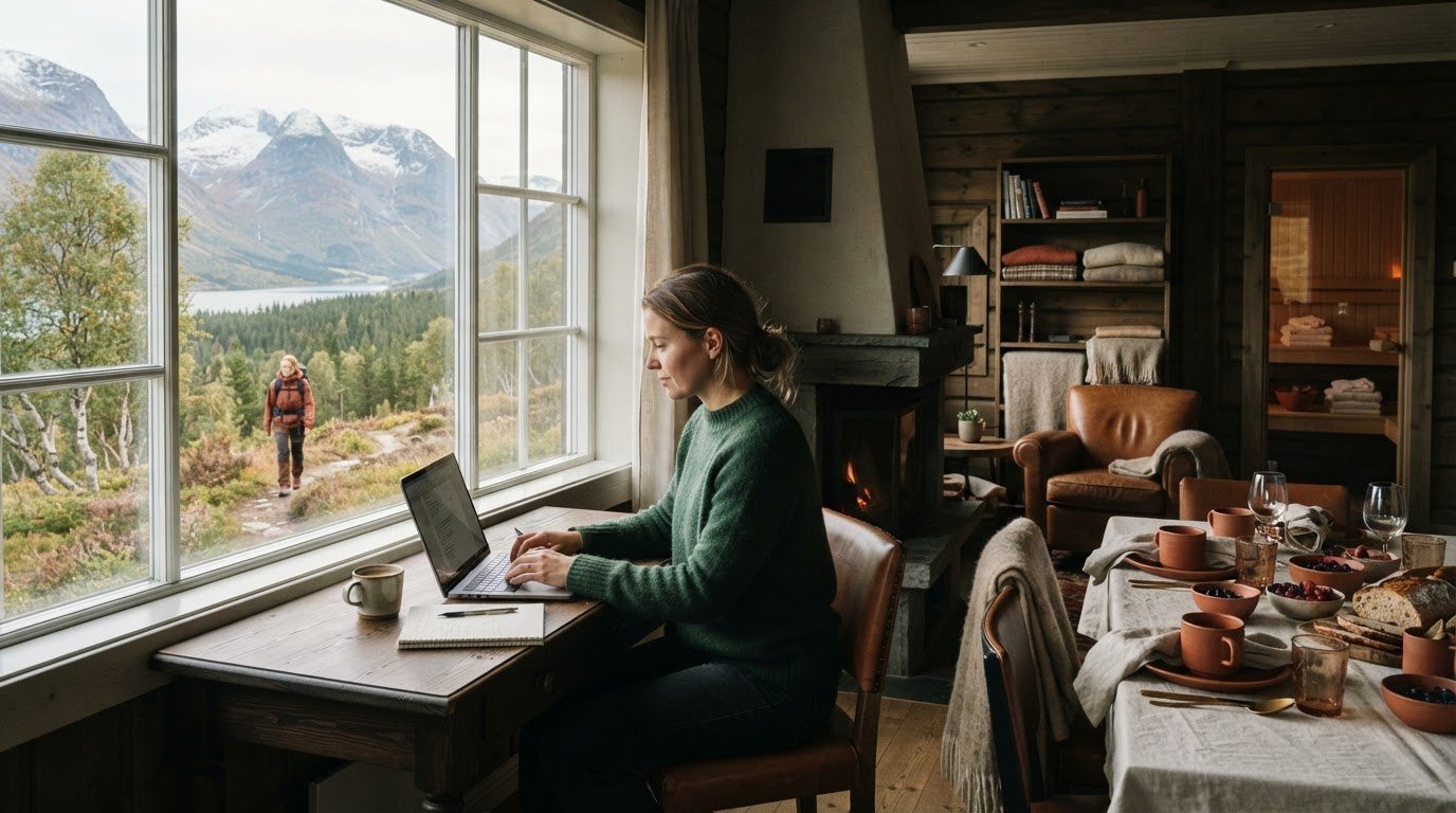 Kombiner jobb og fritid: Slik får du et opphold med plass til begge deler