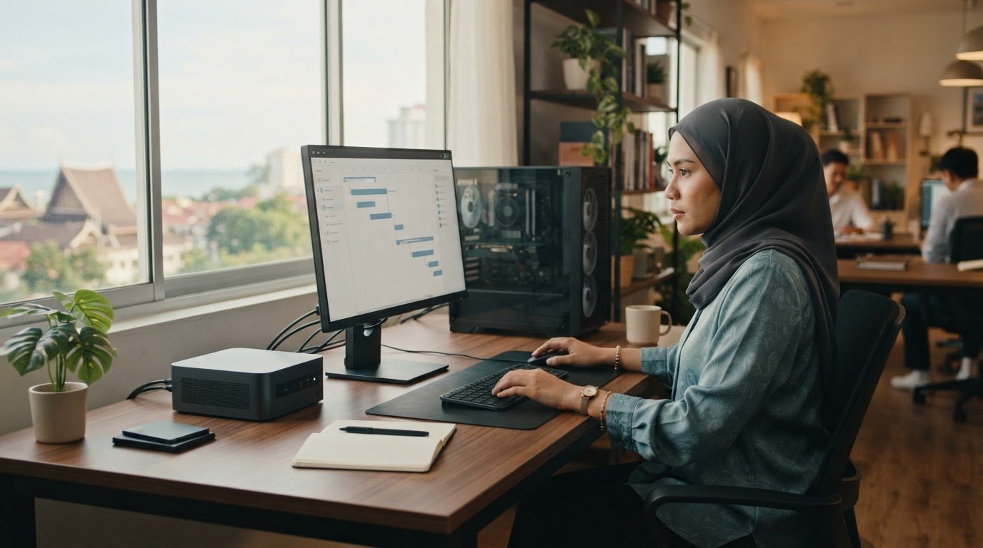 Komputer desktop untuk pejabat: desktop kompak atau berprestasi