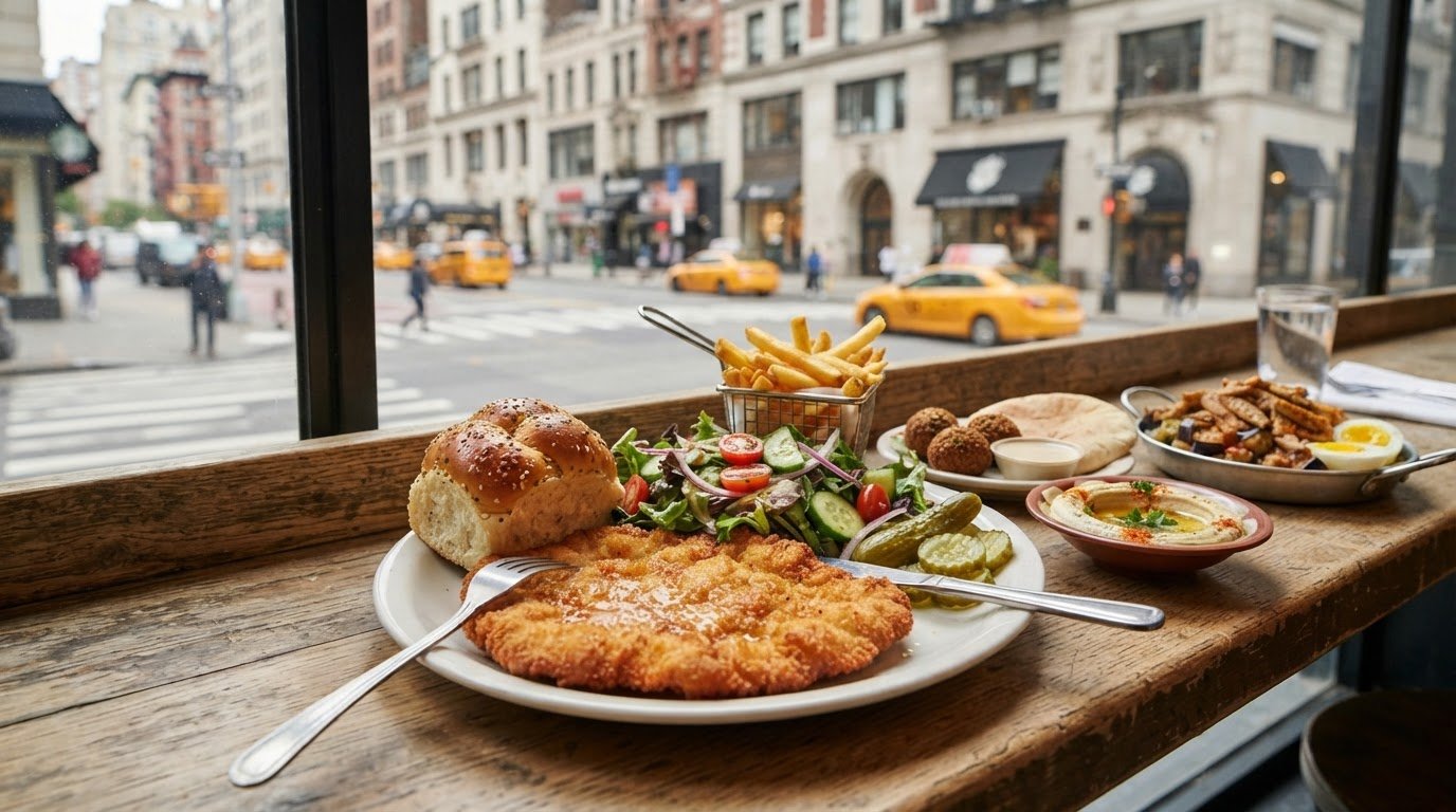 Kosher Schnitzel and Fast Food in Manhattan
