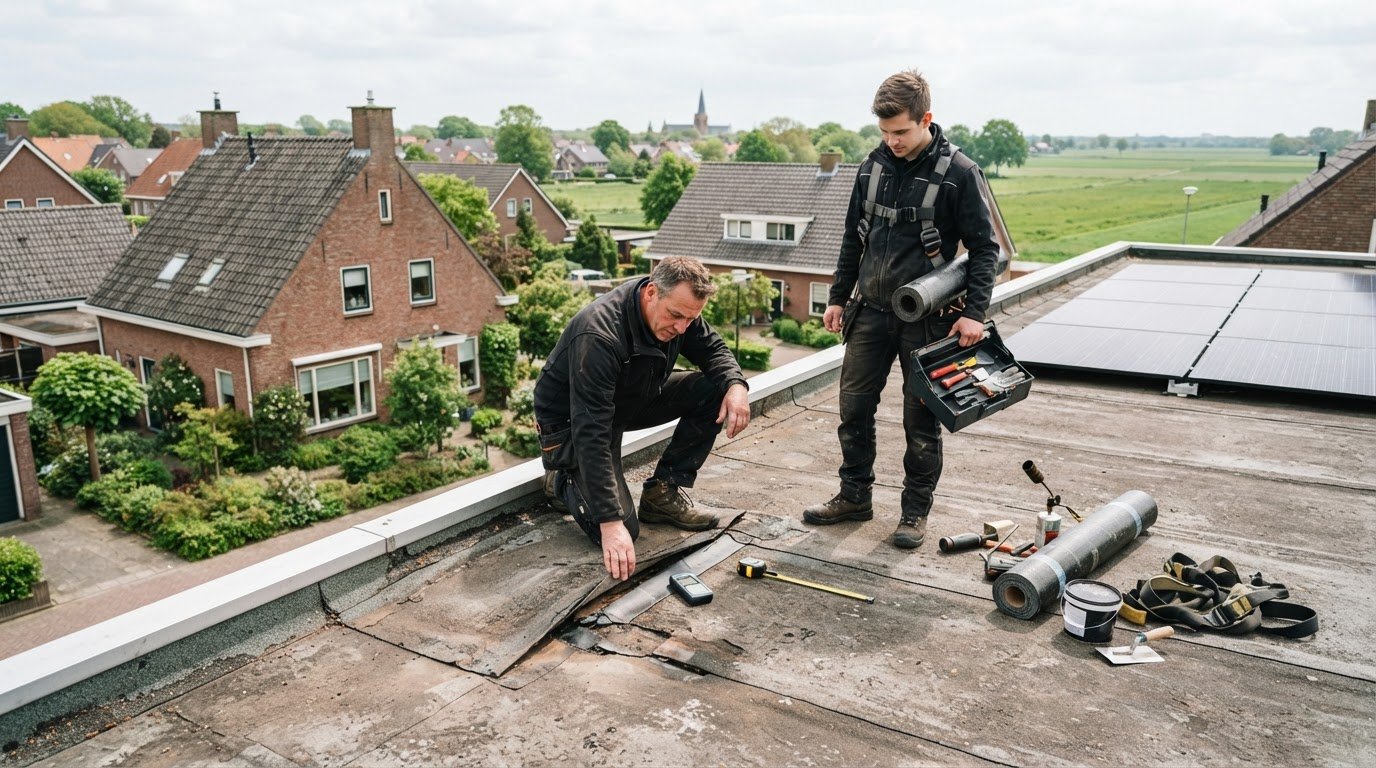 Kosten dakreparatie plat dak in Eibergen: waar hangt de prijs van af?