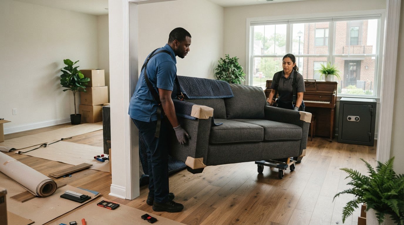 Labor-Only Furniture Moving for New Floors in Manassas, VA