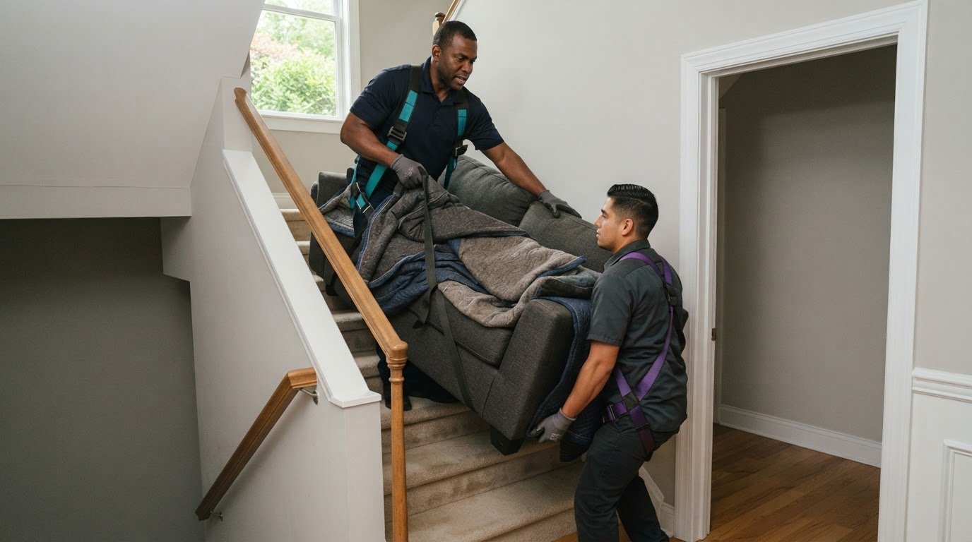 Labor-Only Sleeper Sofa Moving in Chantilly and Hourly Costs