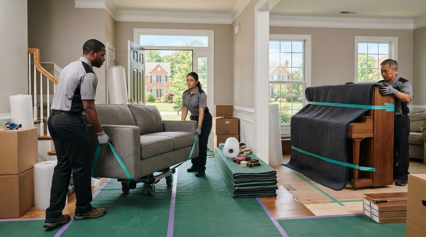 Labor to Move Furniture for Hardwood Floor Installation in Woodbridge, VA
