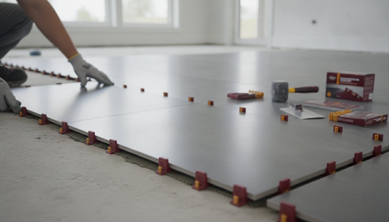 Large Format Tile Leveling: Professional Guide