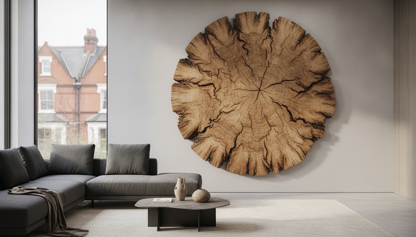 Large Wood Wall Art UK: A Guide to Texture, Heritage, and Scale