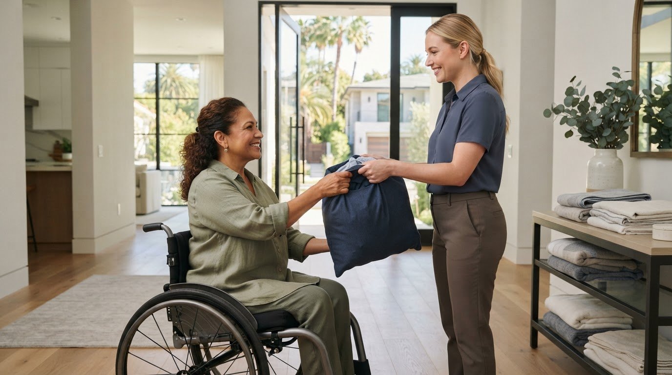 Laundry Help for Disabled Persons in Beverly Hills