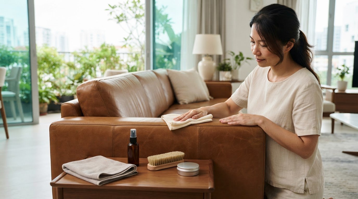 Leather Sofa Cleaning and Conditioning: A Complete Care Guide