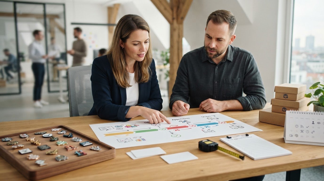 Lieferzeit für individuelle Anstecker: So planen Sie Ihre Bestellung sicher