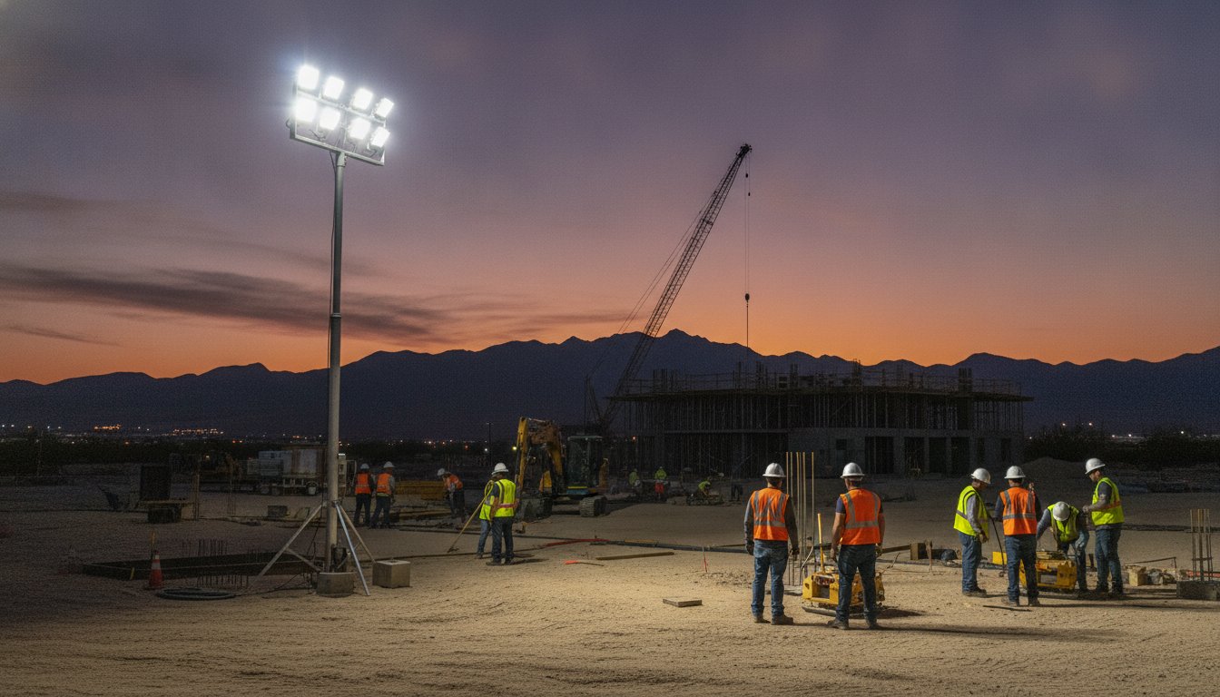 Light Tower Rental in Pahrump NV: Professional Job Site Lighting (2026)