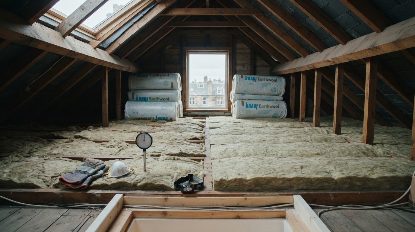Loft insulation top up costs, recommended depth and replacement options