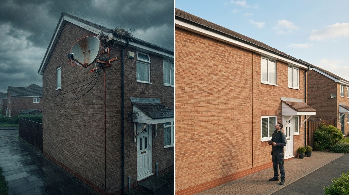 Loose Satellite Dish Storm Damage Risk: What UK Homeowners Should Know