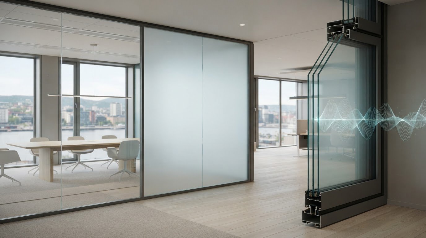 Lydisolerende egenskaper ved smartglass i bygg