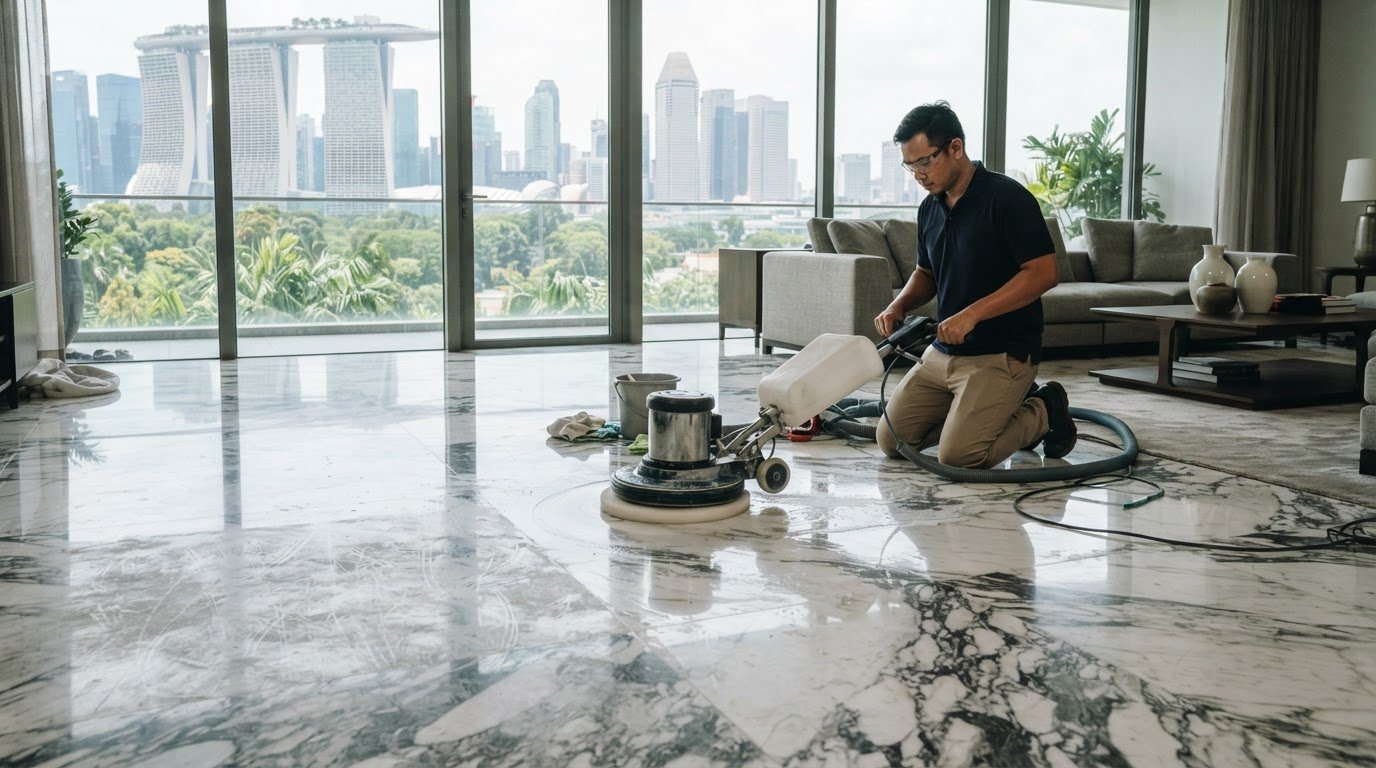 Marble Floor Polishing Singapore: The 2026 Guide to Stone Restoration