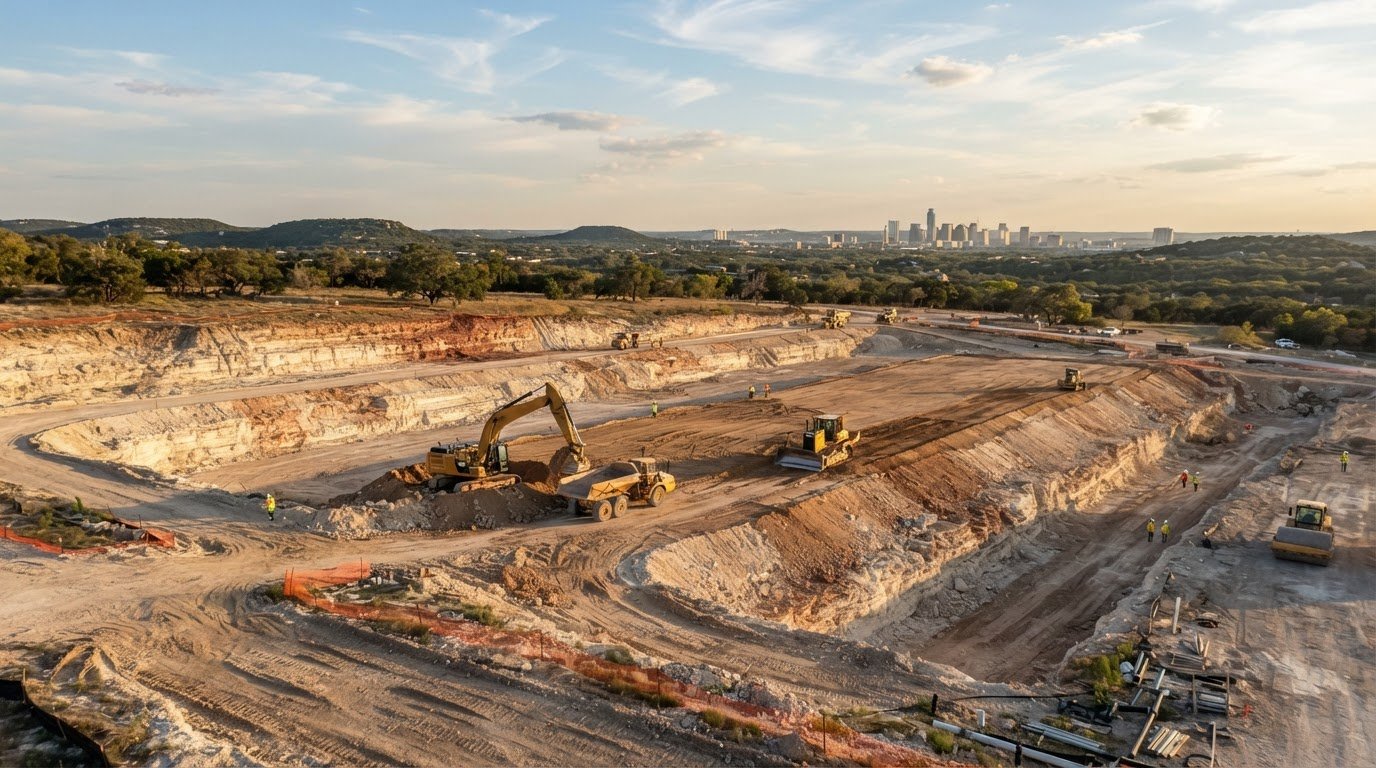 Mass Soil Excavation Services in Austin for Commercial Projects