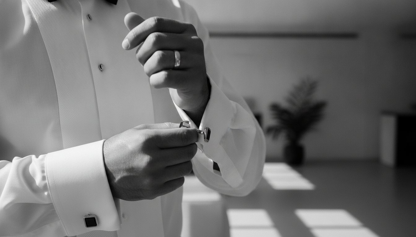 Mastering the Black Tie Look: The Ultimate Guide to Tuxedo Shirt and Cufflinks Sets