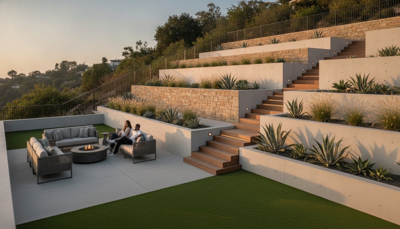 Mastering the Incline: Sustainable Landscape Design for Sloped Backyards