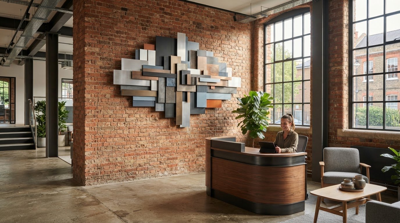 Metal wall art for business premises, prices and finishes