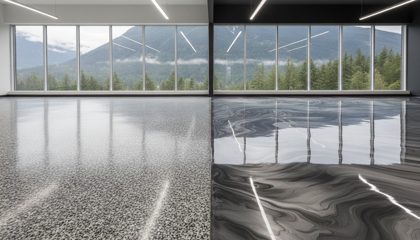 Metallic vs. Flake Epoxy Floor: Comparing Multi-Colour Epoxy Floor Systems in 2026
