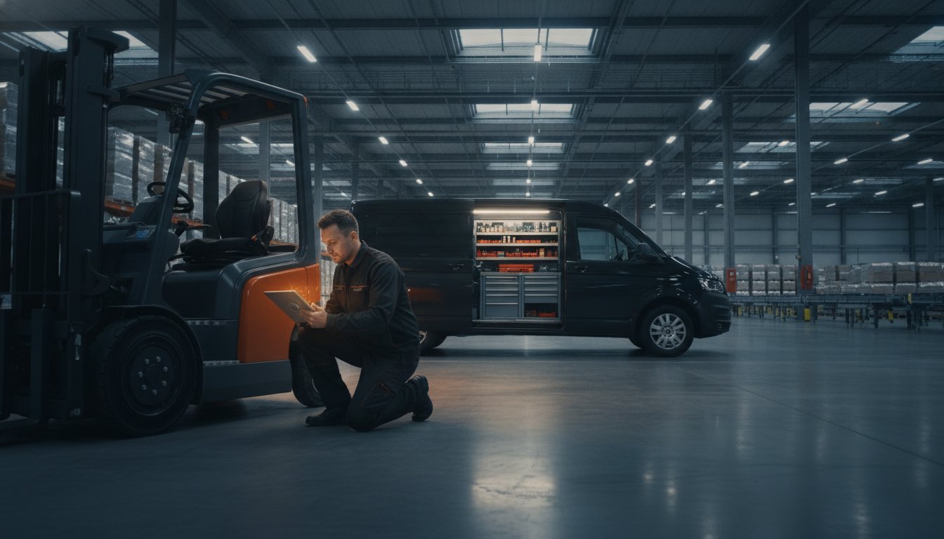 Mobil targonca szerviz 2026: Útmutató a leállási idő minimalizálásához