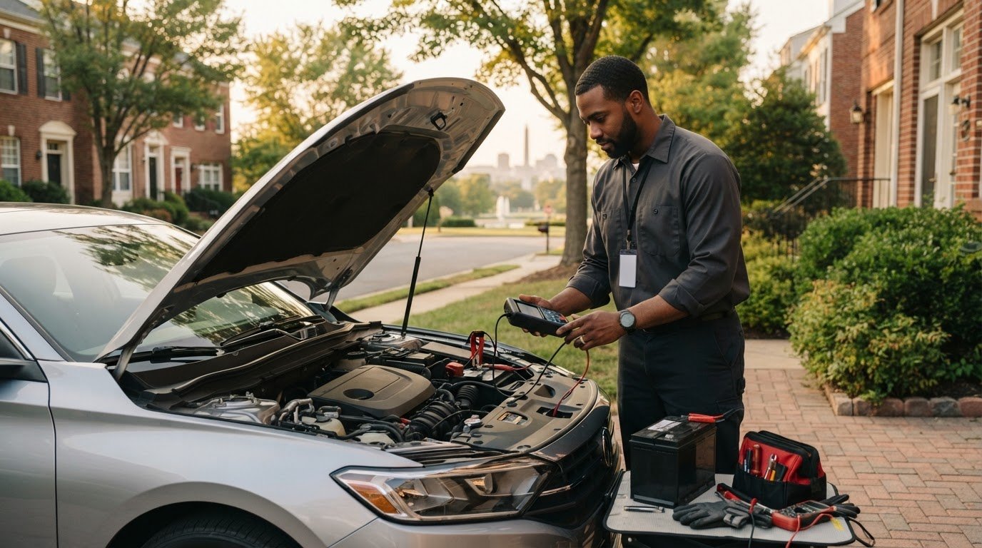 Mobile Battery Replacement Service: On-Site Help in Virginia, DC, and Maryland