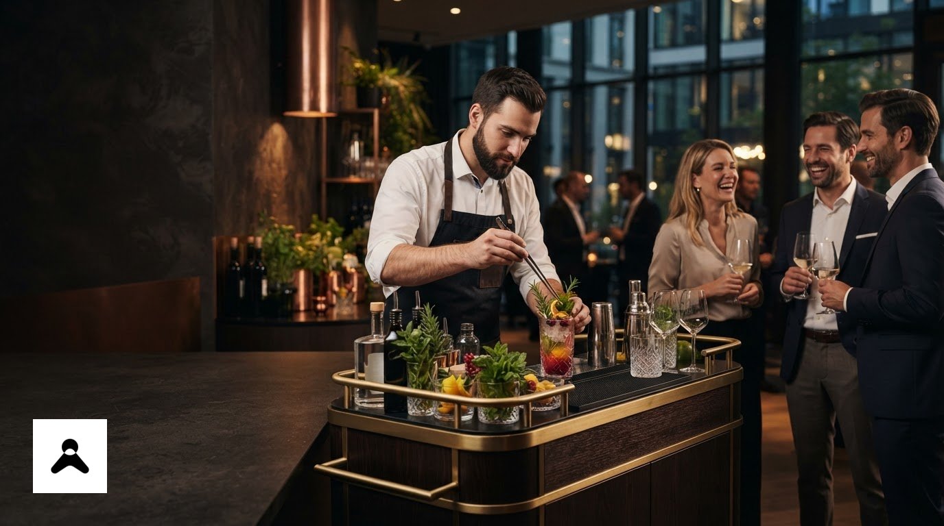 Mobile Cocktailbar für dein Firmenevent: Der ultimative Guide für 2026