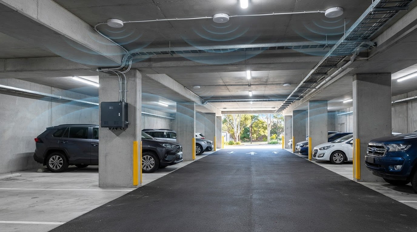 Mobile Coverage for Underground Car Parks: Voice and Data