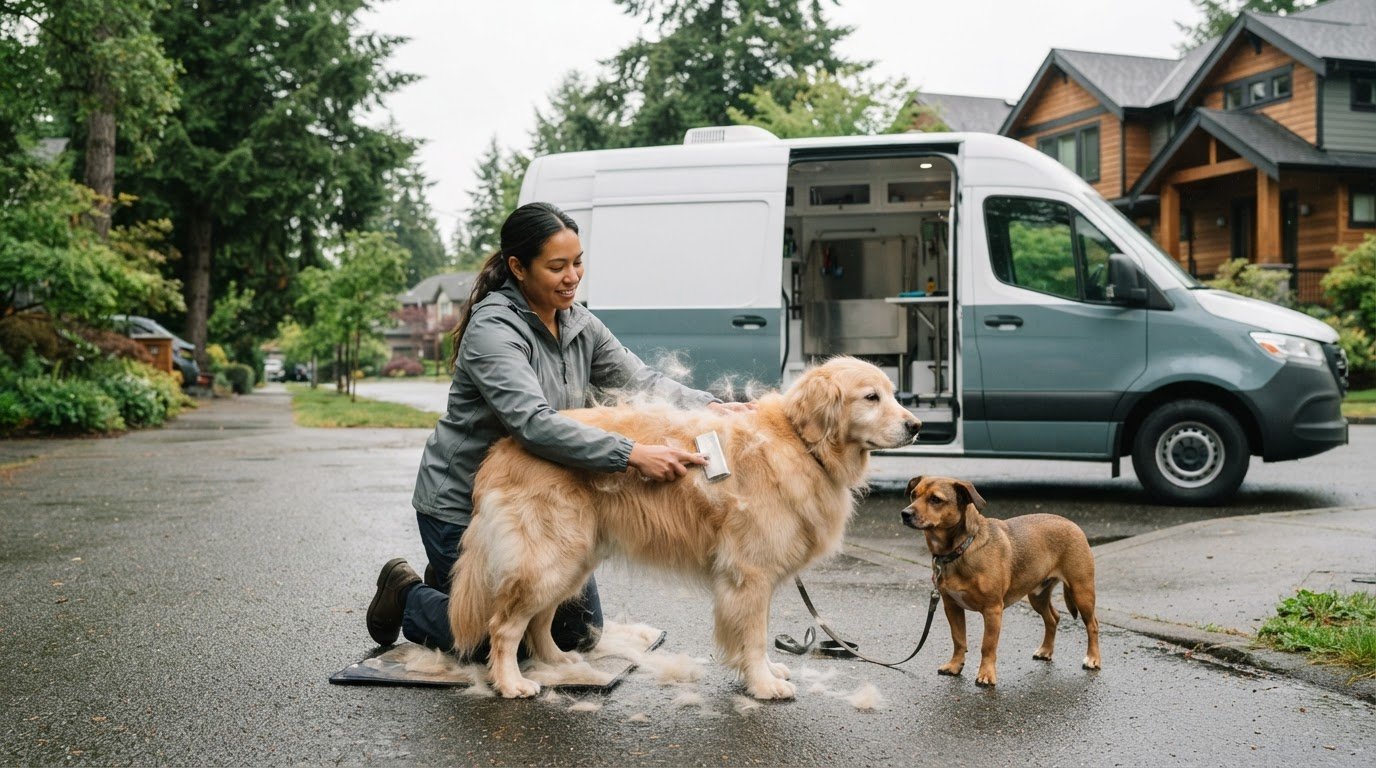 Mobile Dog De-Shedding in Seattle: Cost and Appointment Timing