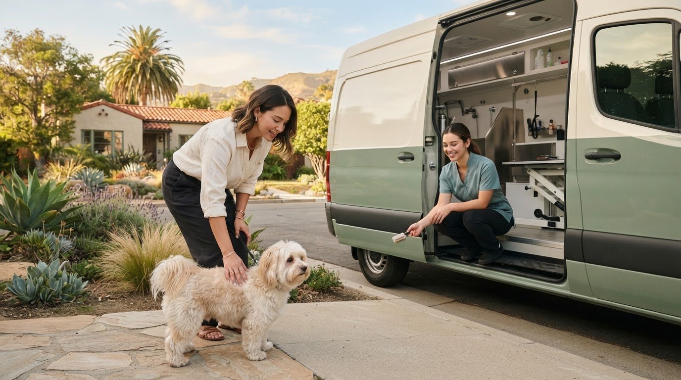 Mobile Dog Grooming for Anxious Dogs in Los Angeles: Starting Prices