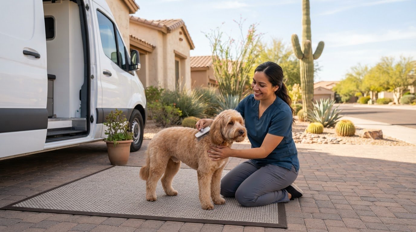 Mobile Dog Grooming for Anxious Dogs in Phoenix: Services