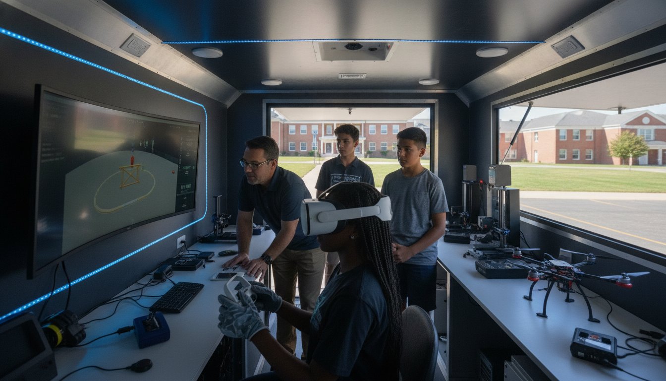 Mobile Drone Lab for Schools: Immersive UAS Guide
