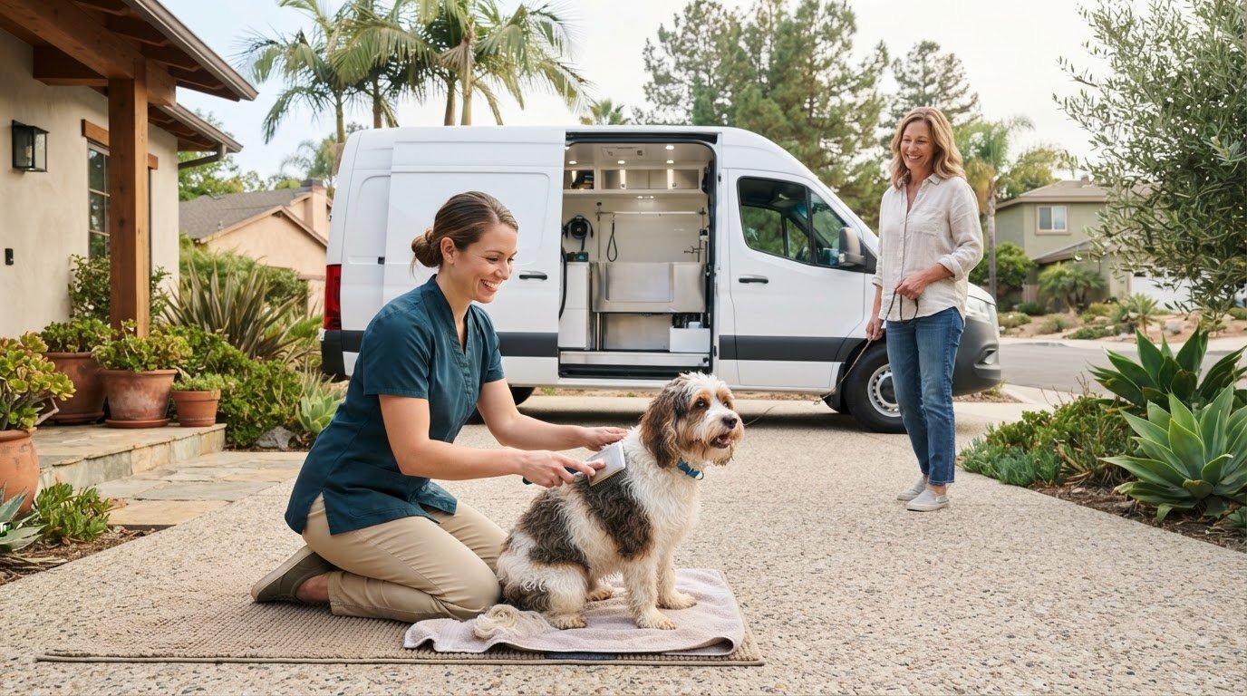 Mobile Pet Bath and Tidy: A Calm, Convenient Grooming Visit