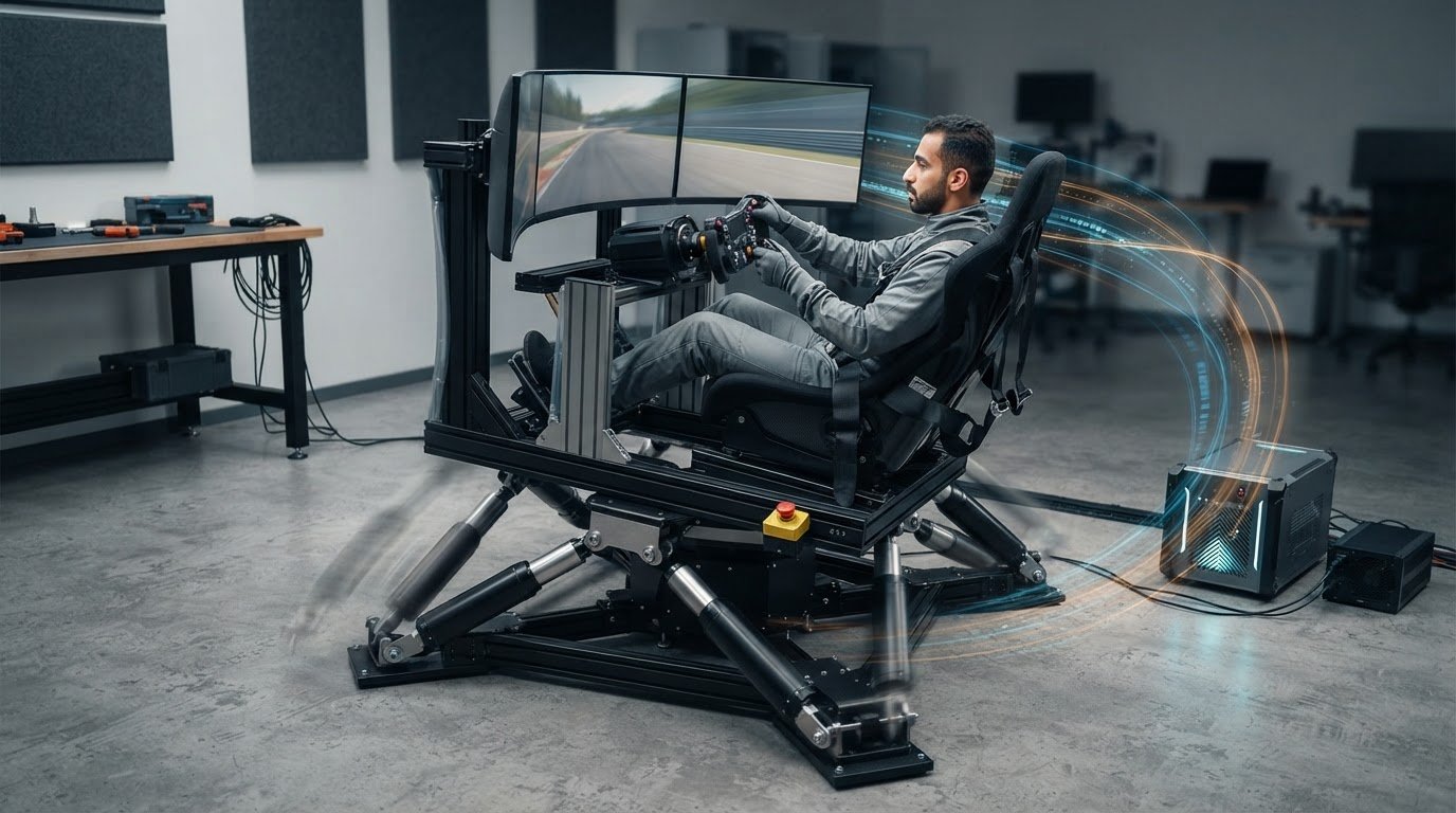 Motion platform add-on for an existing cockpit: fit, power and payload