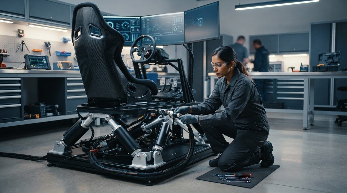 Motion simulator maintenance: checks, configuration and upkeep