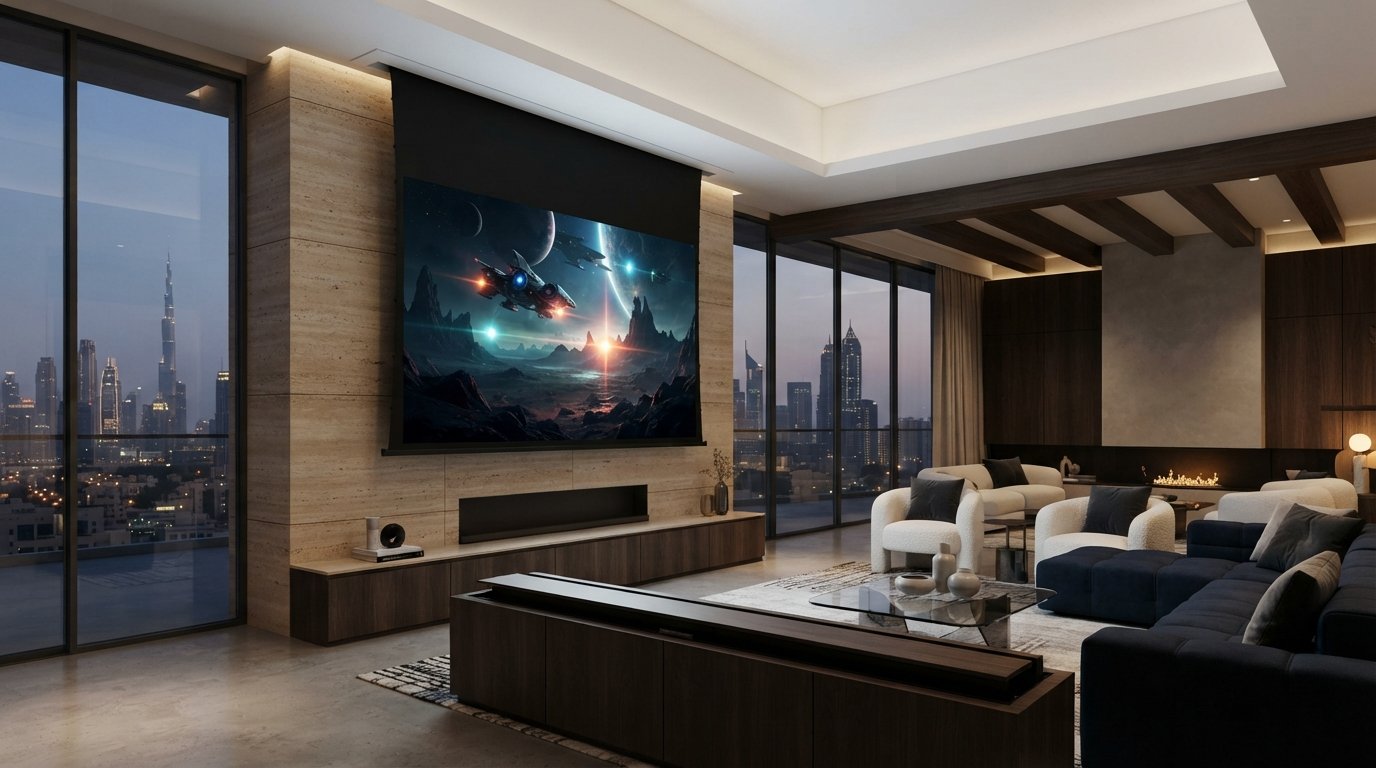 Motorized Projector Screen Buying Guide 2026: ALR, CLR & Floor-Rising Solutions