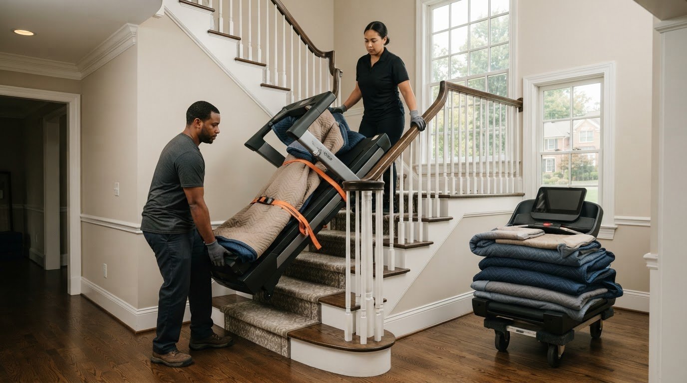 Move Peloton & Treadmill Upstairs: Oakton, VA Labor Help