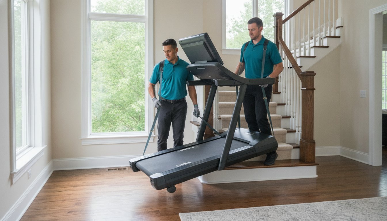Move Treadmills Upstairs: Hire Pros in Great Falls, VA