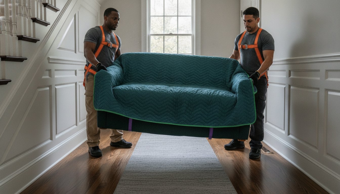 Move Your Heavy Couch Between Rooms in Alexandria VA Safely